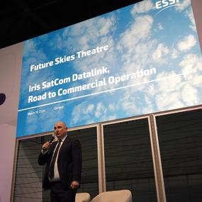 Airspace World 2024 - IRIS SatCom Datalink, Road to Commercial Operation: Davide Tomassini, ESA, and Pierre Lahourcade, ESSP