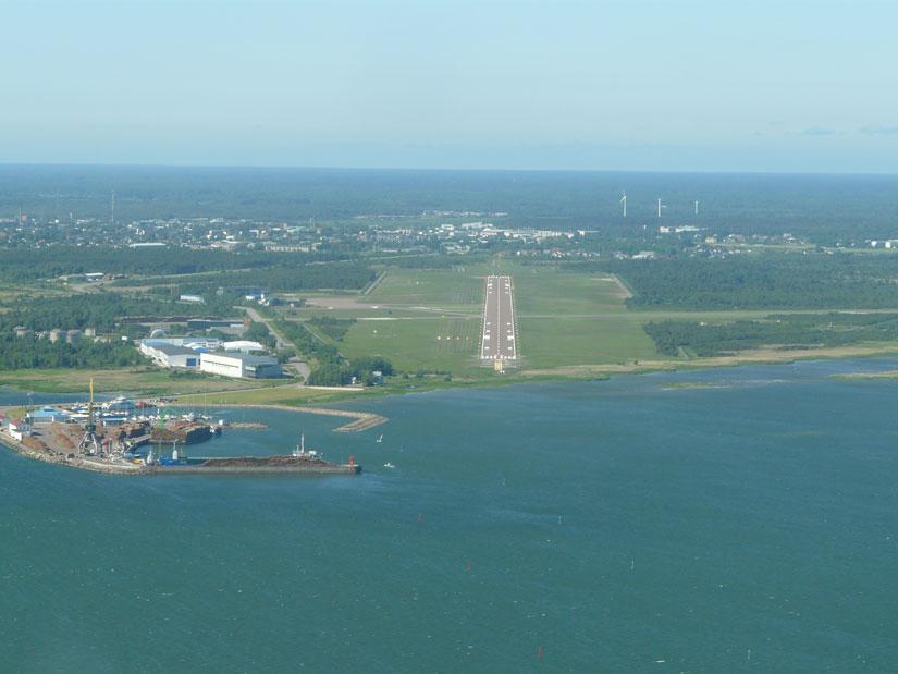 Runway at Tallinn Airport