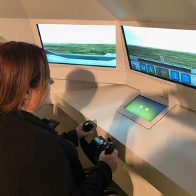 Flight simulator at the World ATM Congress 2017